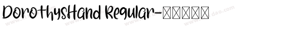 DorothysHand Regular字体转换
